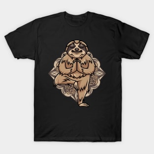 Funny Sloth In Yoga Pose T-Shirt